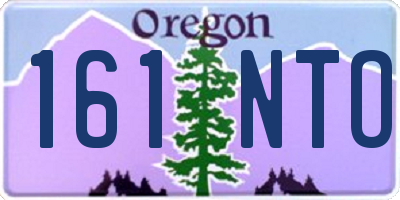 OR license plate 161NTO