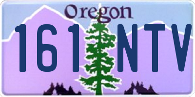 OR license plate 161NTV