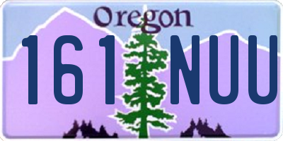 OR license plate 161NUU