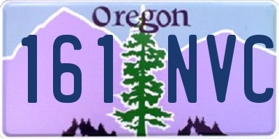 OR license plate 161NVC