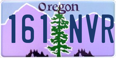 OR license plate 161NVR