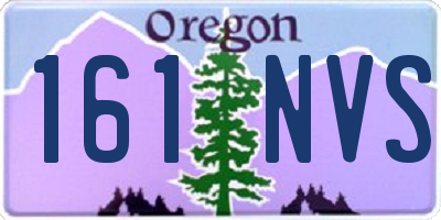 OR license plate 161NVS