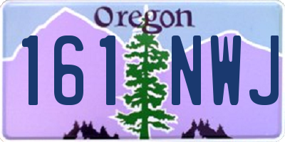 OR license plate 161NWJ