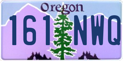 OR license plate 161NWQ