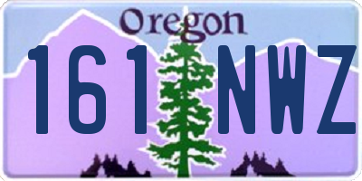 OR license plate 161NWZ