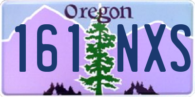 OR license plate 161NXS