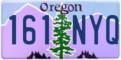 OR license plate 161NYQ