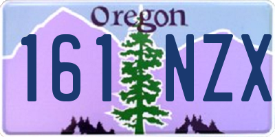 OR license plate 161NZX