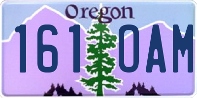 OR license plate 161OAM