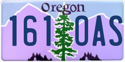 OR license plate 161OAS