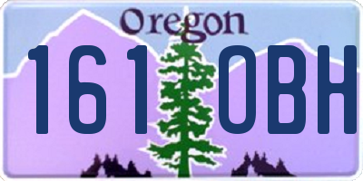 OR license plate 161OBH