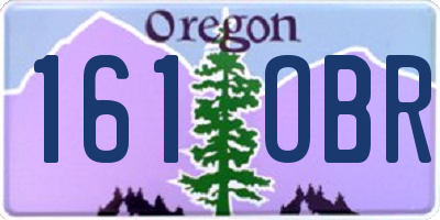 OR license plate 161OBR