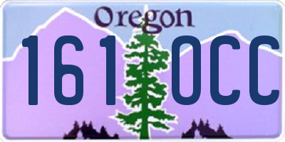 OR license plate 161OCC