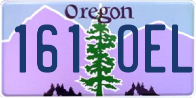 OR license plate 161OEL