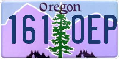 OR license plate 161OEP