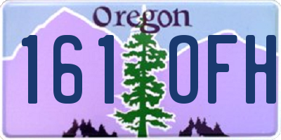 OR license plate 161OFH