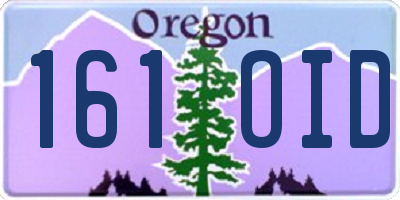 OR license plate 161OID
