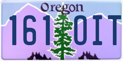OR license plate 161OIT