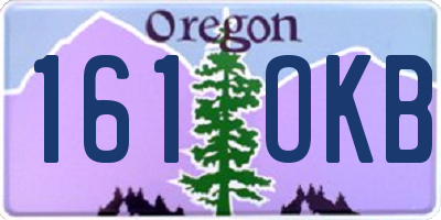 OR license plate 161OKB