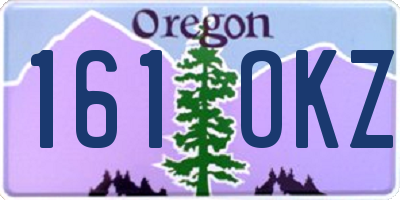 OR license plate 161OKZ