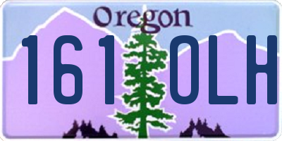 OR license plate 161OLH