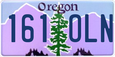 OR license plate 161OLN