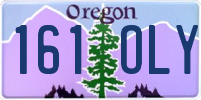 OR license plate 161OLY