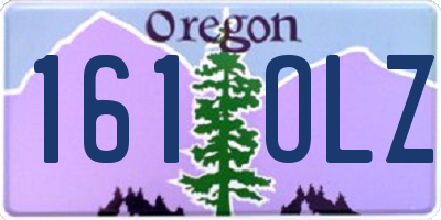 OR license plate 161OLZ