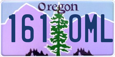 OR license plate 161OML