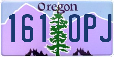 OR license plate 161OPJ
