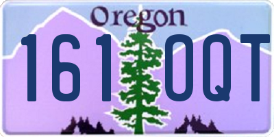 OR license plate 161OQT