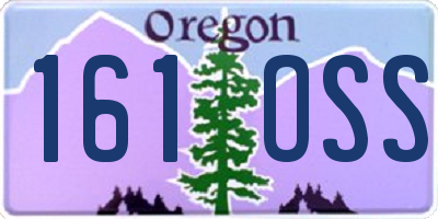 OR license plate 161OSS