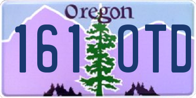 OR license plate 161OTD