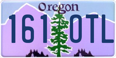 OR license plate 161OTL