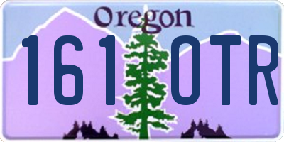 OR license plate 161OTR