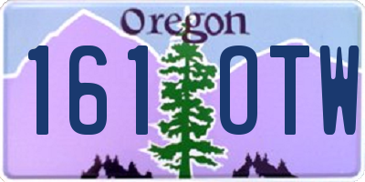 OR license plate 161OTW