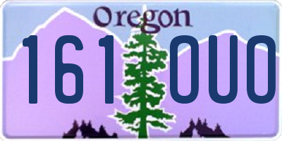OR license plate 161OUO