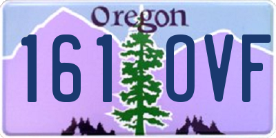 OR license plate 161OVF
