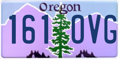 OR license plate 161OVG