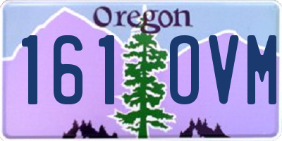 OR license plate 161OVM