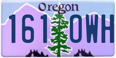 OR license plate 161OWH