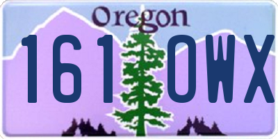 OR license plate 161OWX
