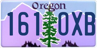 OR license plate 161OXB