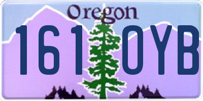 OR license plate 161OYB