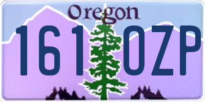 OR license plate 161OZP