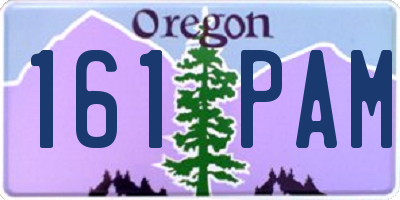 OR license plate 161PAM