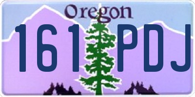 OR license plate 161PDJ
