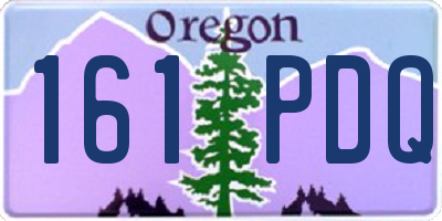 OR license plate 161PDQ