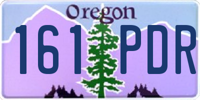 OR license plate 161PDR
