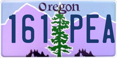 OR license plate 161PEA